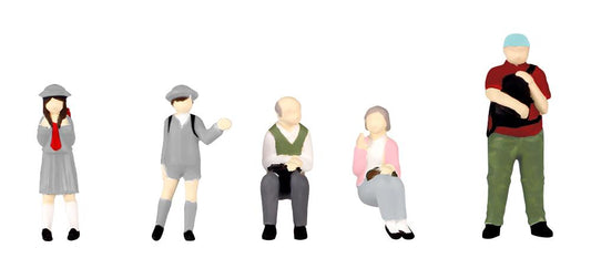 1/80 Scale super minifigure series12 That Day's Bus Stop Set 2 (Rerun)