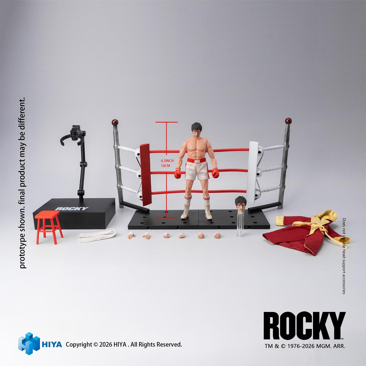 HIYA Exquisite Super Series 1/12 Scale 6 Inch Rocky I Rocky Action Figure