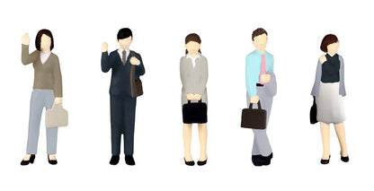 1/80 Scale super minifigure series8 Expert Office Worker Set 2 (Rerun)