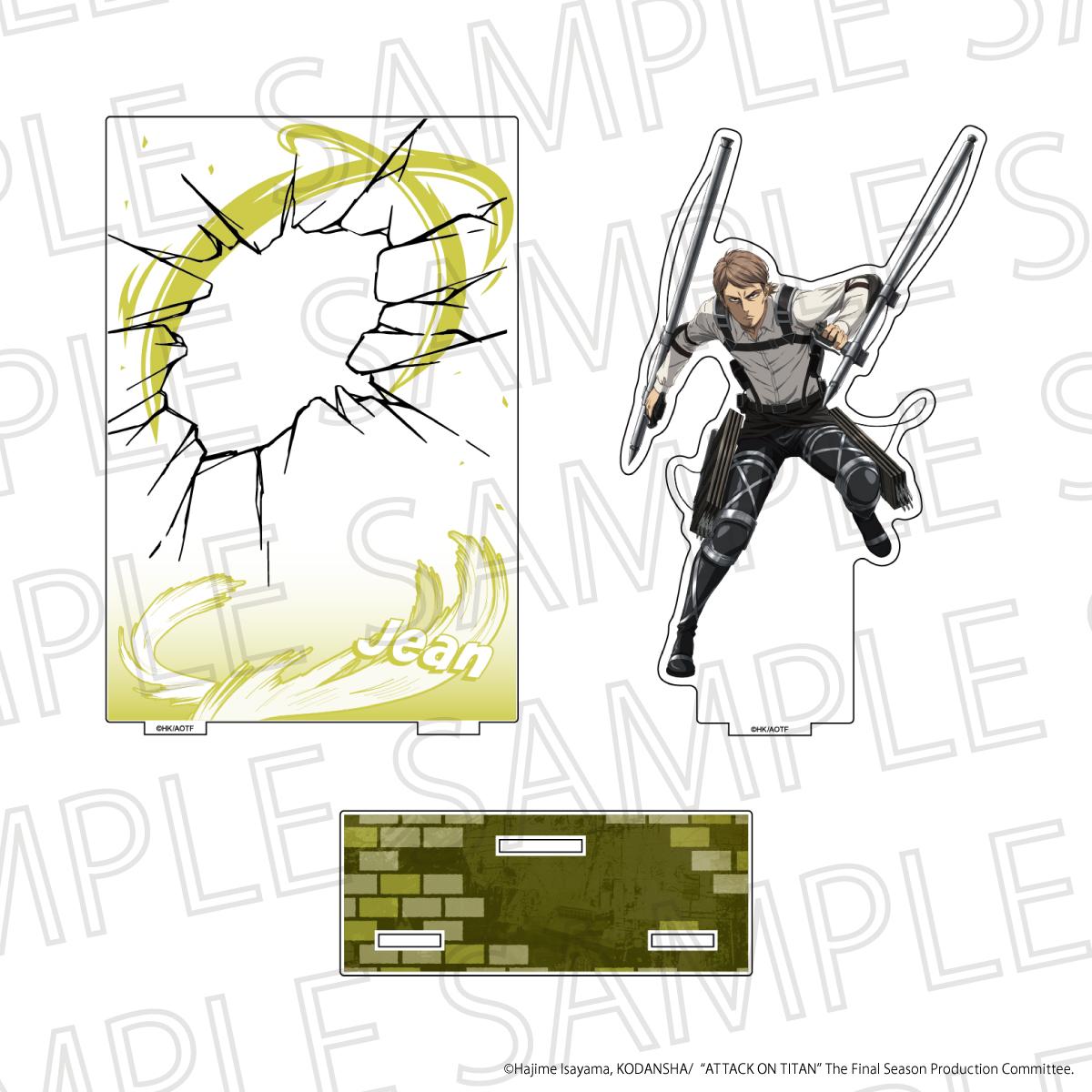 TV Anime "Attack on Titan" The Final SeasonAcrylic Battle Scene Diorama - Jean Kirstein