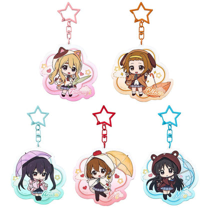 (Blind Box) K-ON! Fluffy Rain Series Collectible Acrylic Keychain