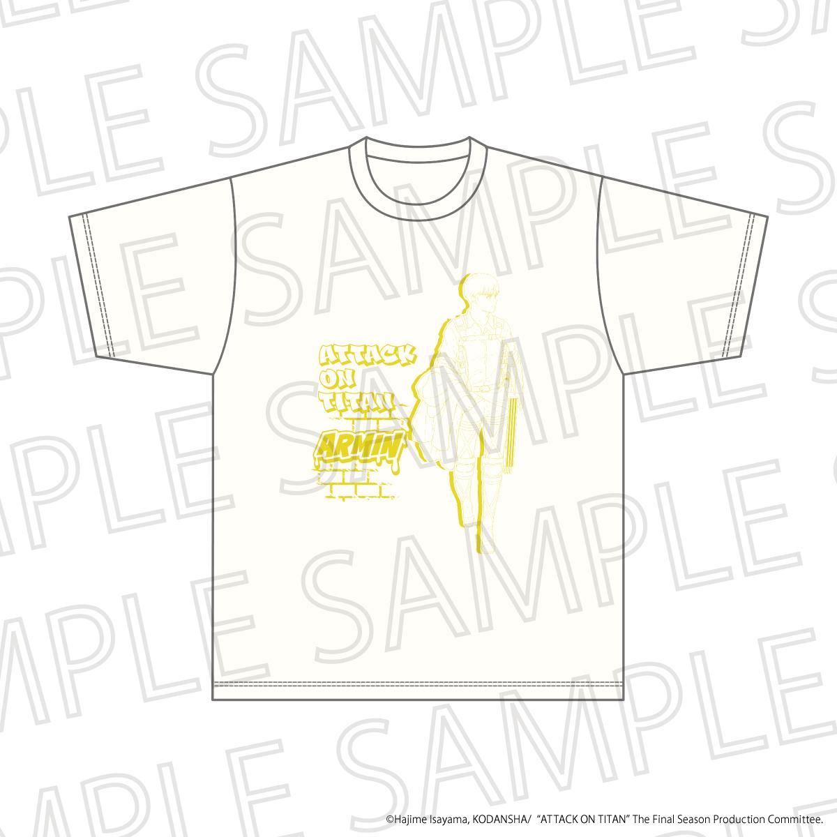 TV Anime "Attack on Titan" The Final SeasonBIG Silhouette T-shirt - Armin Arlert - Size XL