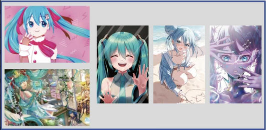 Post Cards 5PCS Set piapro - Hatsune Miku C: