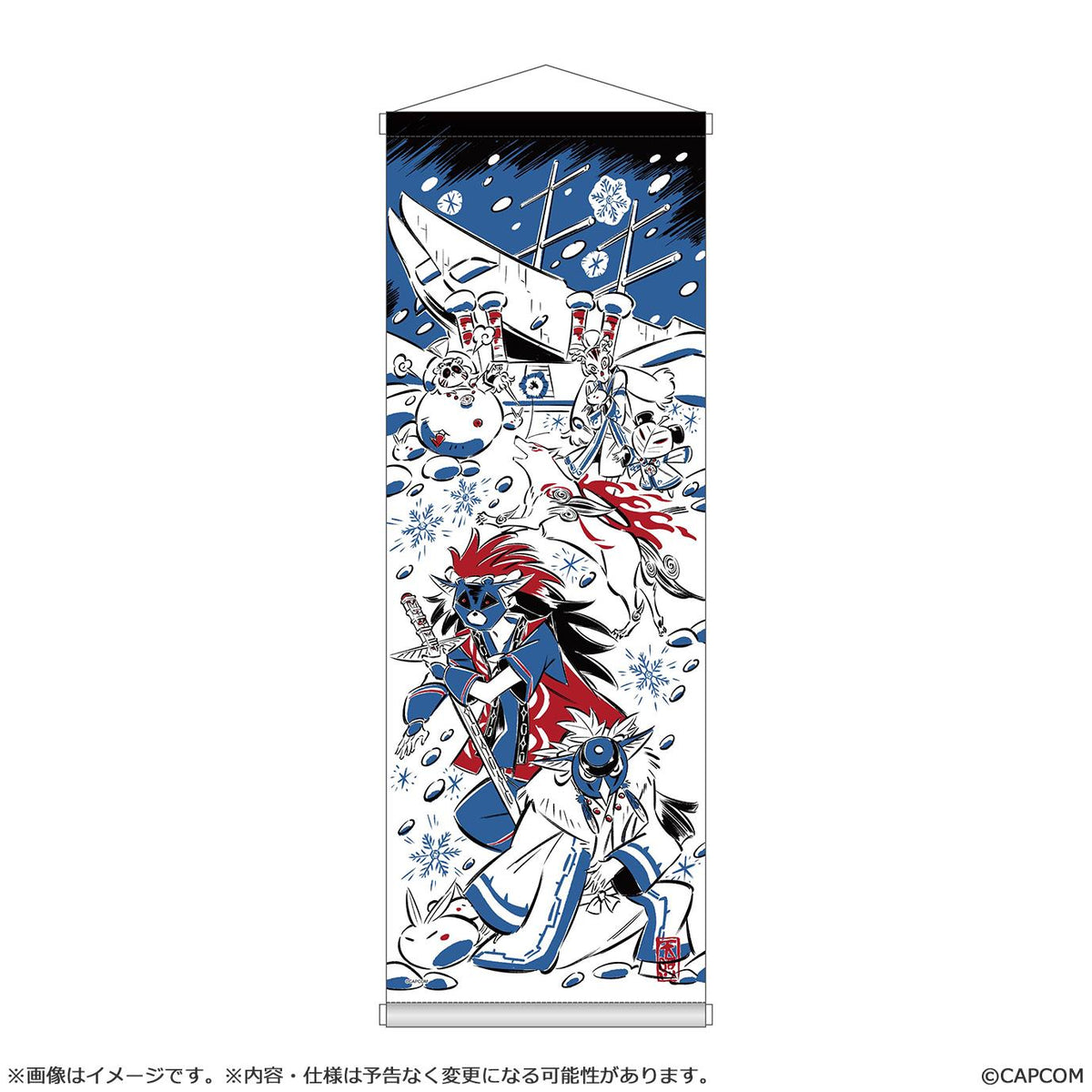 【Okami 20th Anniversary Reprint Art Project】tapestry winter -From Okami 10th Anniversary artist:Mari Shimazaki-