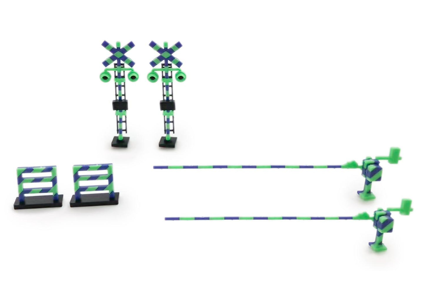 (Model Kits) Railway Crossing (Green x Blue) (Rerun)