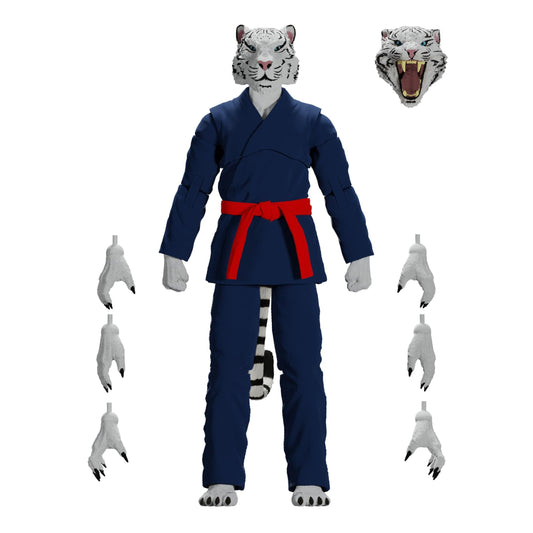 ZOO JITSU FIGHTERS TAJ THE WHITE TIGER ACTION FIGURE - NAVY GI