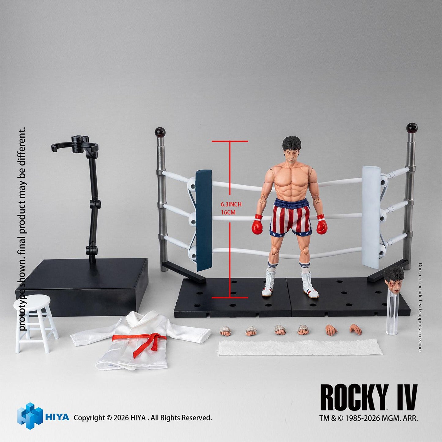 HIYA Exquisite Super Series 1/12 Scale 6.3 Inch Rocky IV Rocky Boxer Version Action Figure