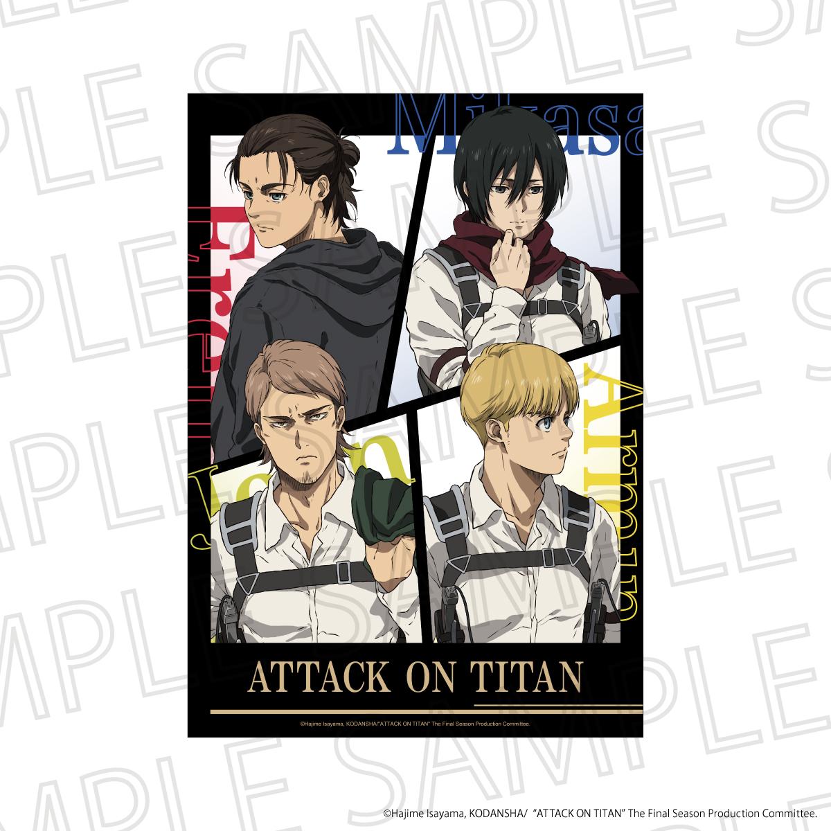 TV Anime "Attack on Titan" The Final SeasonBIG Clear Poster – Character Group A