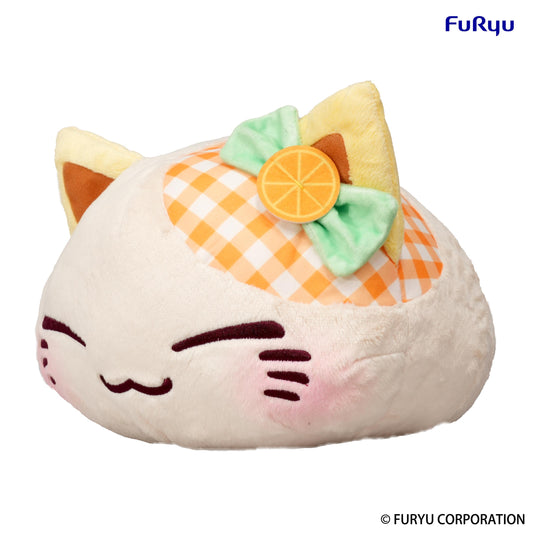 Nemuneko Cat Fruit Big Plush Toy -Orange-
