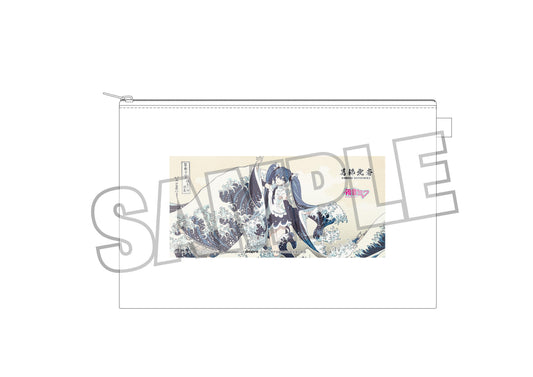 Hokusai Katsushika x Hatsune Miku by Rella Pouch Hatsune Miku The Great Wave off Kanagawa