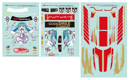 Hatsune Miku GT Project GSR Character Customization Series 052: Racing Miku SPA 2025 Ver. 1/10 Scale Sticker Set