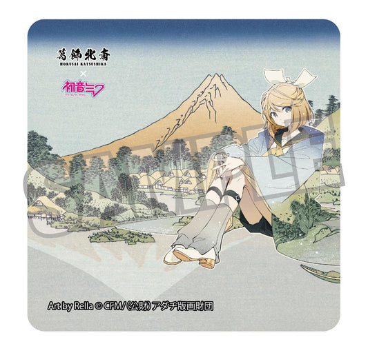 Hokusai Katsushika x Hatsune Miku Rella Sticker Kagamine Rin Reflection in Lake at Misaka in Kai Province