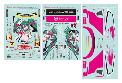 Hatsune Miku GT Project GSR Character Customization Series 051: Racing Miku 2025 Ver. 1/10 Scale Sticker Set