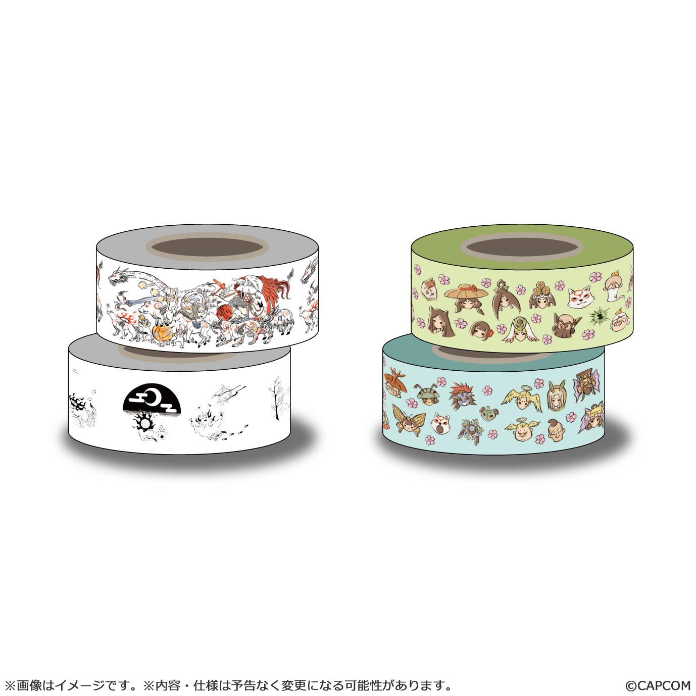 【Okami 20th Anniversary Reprint Art Project】Washi tape set -From Okami 10th,12th Anniversary-