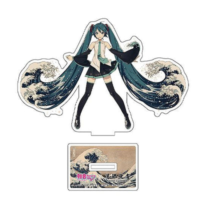Hatsune Miku x Katsushika Hokusai iXima Die-Cut Acrylic Stand The Great Wave off Kanagawa