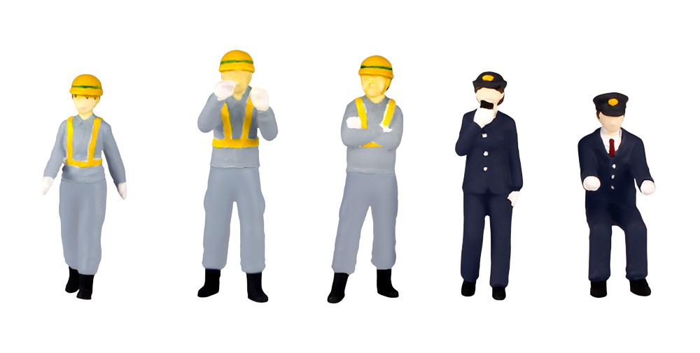 1/80 Scale super minifigure series10 Expert Railway Worker Set 2 (Rerun)
