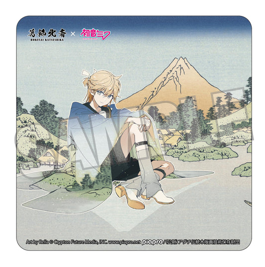 Hokusai Katsushika x Hatsune Miku by Rella Car Magnet Kagamine Len Reflection in Lake at Misaka in Kai Province