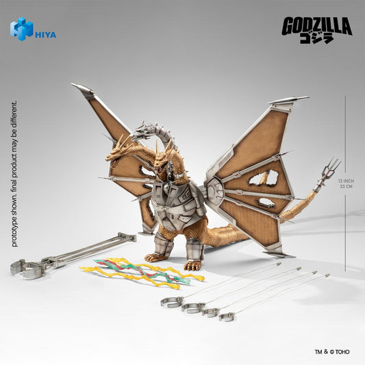 HIYA Exquisite Basic Series None Scale 13 Inch Godzilla vs. King Ghidorah Battle Damaged Mecha King Ghidorah Battle Damaged Action Figure