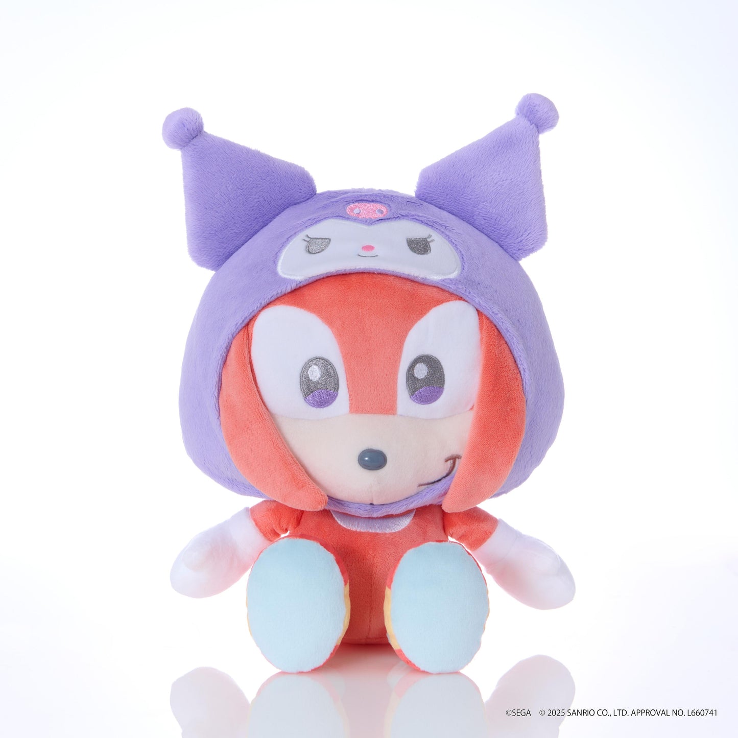 SONIC&FRIENDS Sanrio characters Plush M size Knuckles×Kuromi