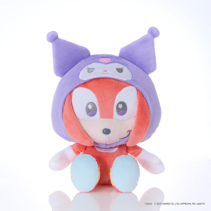 SONIC&FRIENDS Sanrio characters Plush M size Knuckles×Kuromi