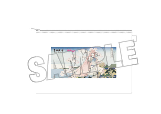 Hokusai Katsushika x Hatsune Miku by Rella Pouch Megurine Luka Mt. Fuji from Gotenyama Hill in Shinagawa on the Tokaido