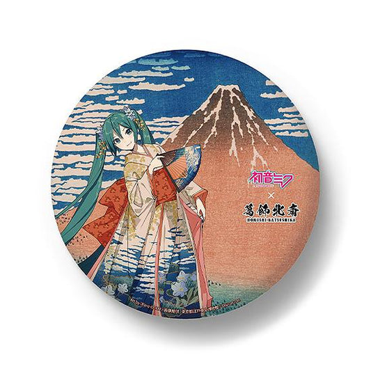 Hokusai Katsushika x Hatsune Miku by iXima Big Can Badge Fine Wind, Clear Morning (Rerun)