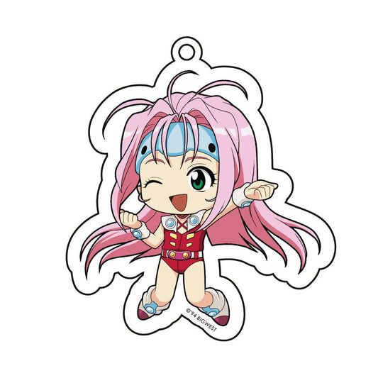 Macross All Star Chibi Acrylic Keychain Macross 7 : Mylene Flare Jenius