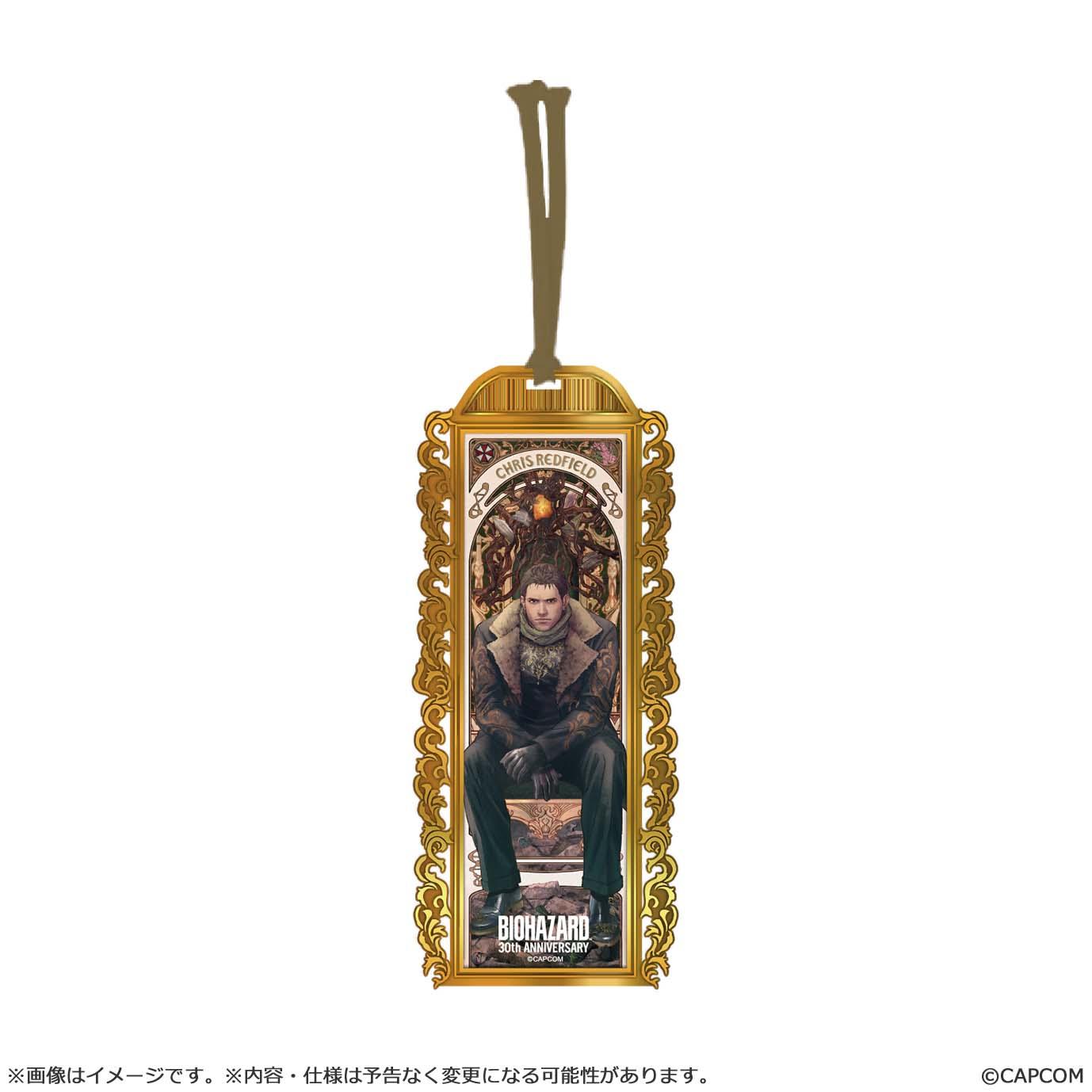 Resident Evil 4 BIOHAZARD 30th Metal Bookmark Chris