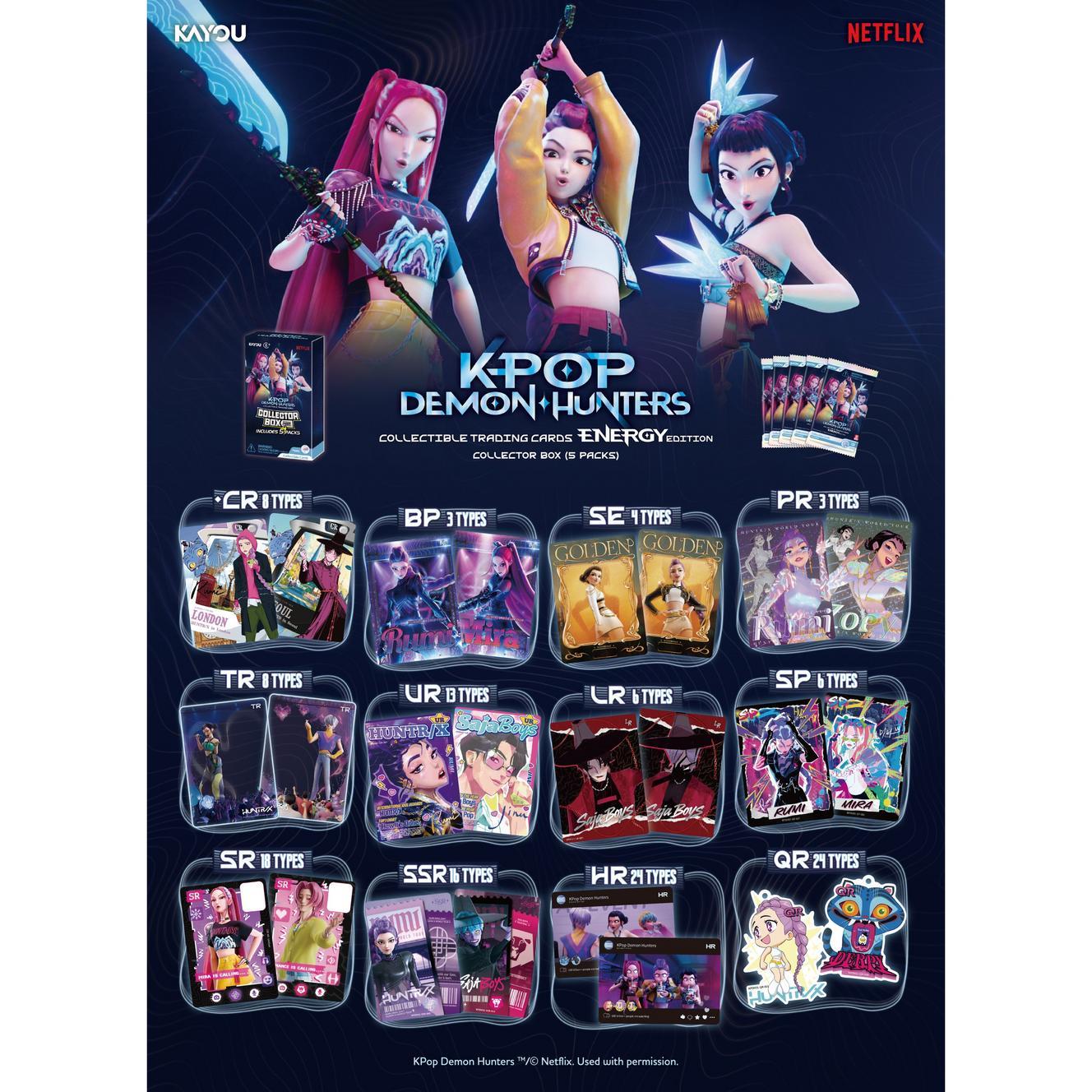 (Blind Box) KPOP demon hunter collectible trading cards energy edition 01