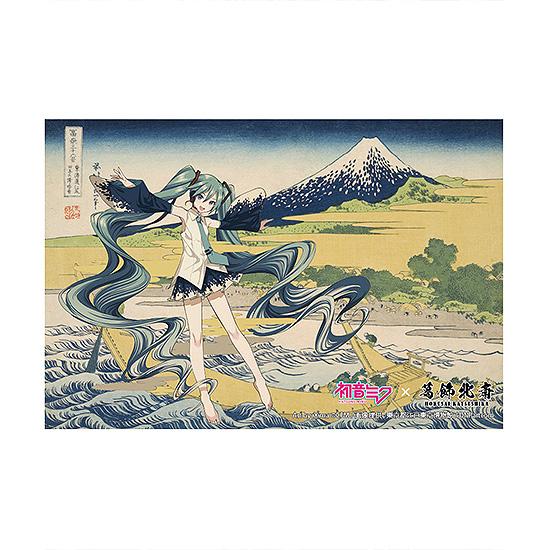Hatsune Miku x Katsushika Hokusai iXima Postcard A Sketch of Tago Bay at Ejiri on the Tokaido