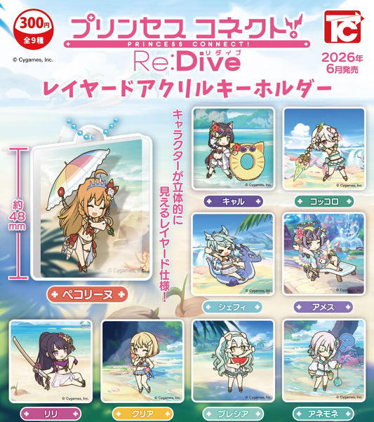Princess Connect! Re: Dive <Capsule Toy>Princess Connect! Re:Dive Layered Acrylic Keyholder (Gacha)