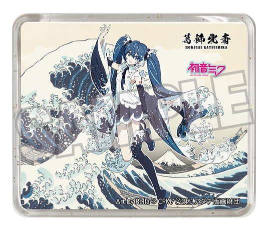 Hokusai Katsushika x Hatsune Miku by Rella 3D Magnet Hatsune Miku The Great Wave off Kanagawa