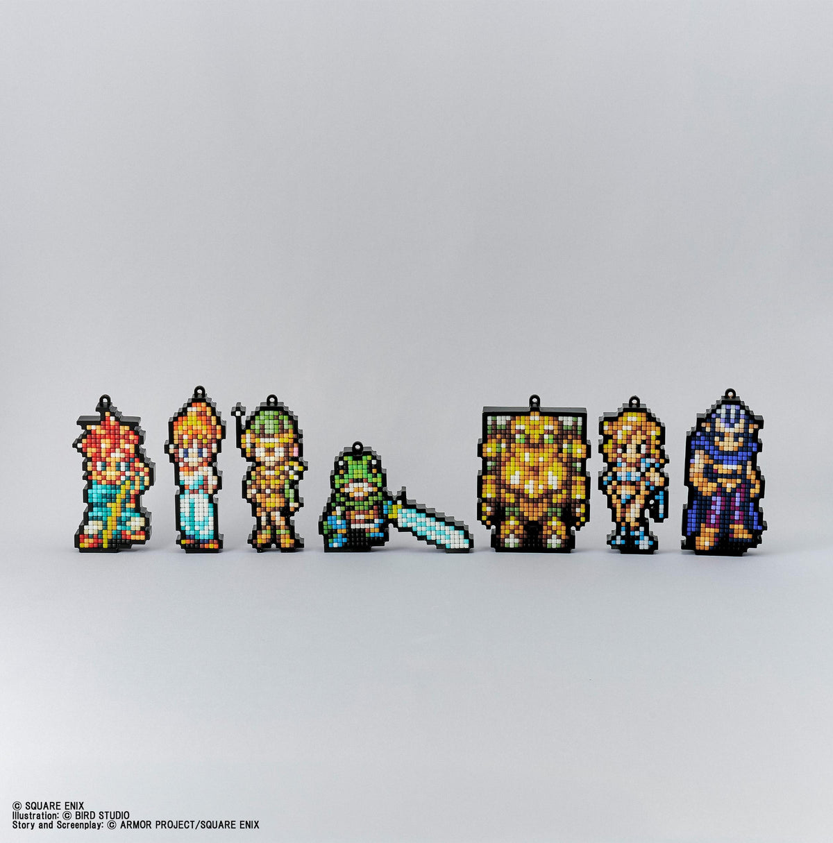 (Blind Box) CHRONO TRIGGER DIY Pixel Art Keychain Collection Display