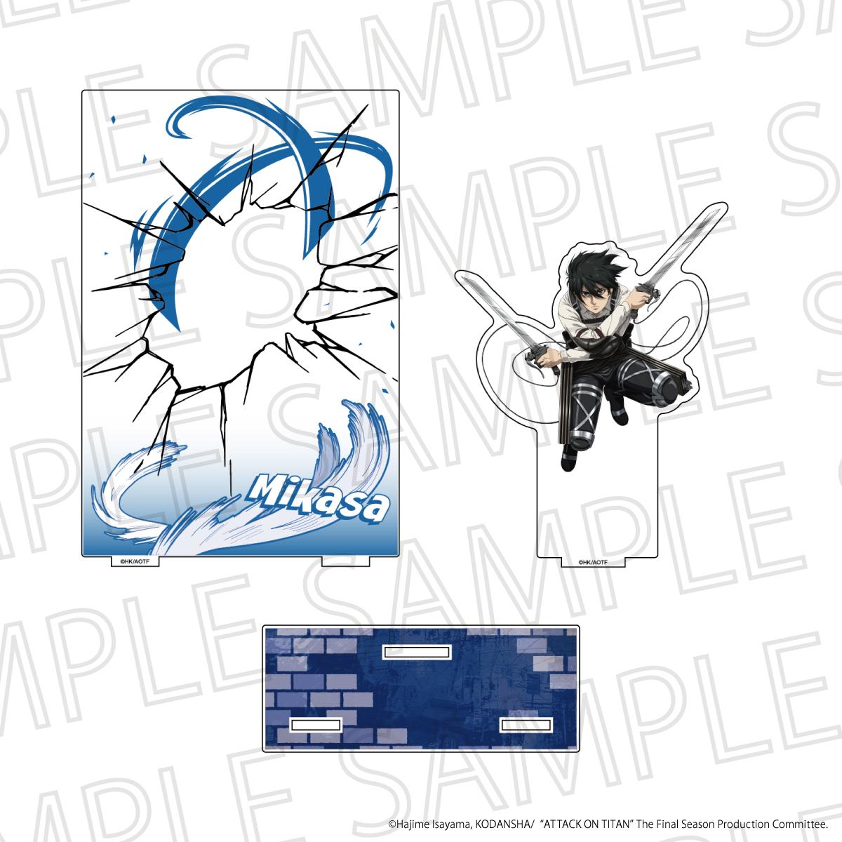 TV Anime "Attack on Titan" The Final SeasonAcrylic Battle Scene Diorama - Mikasa Ackerman