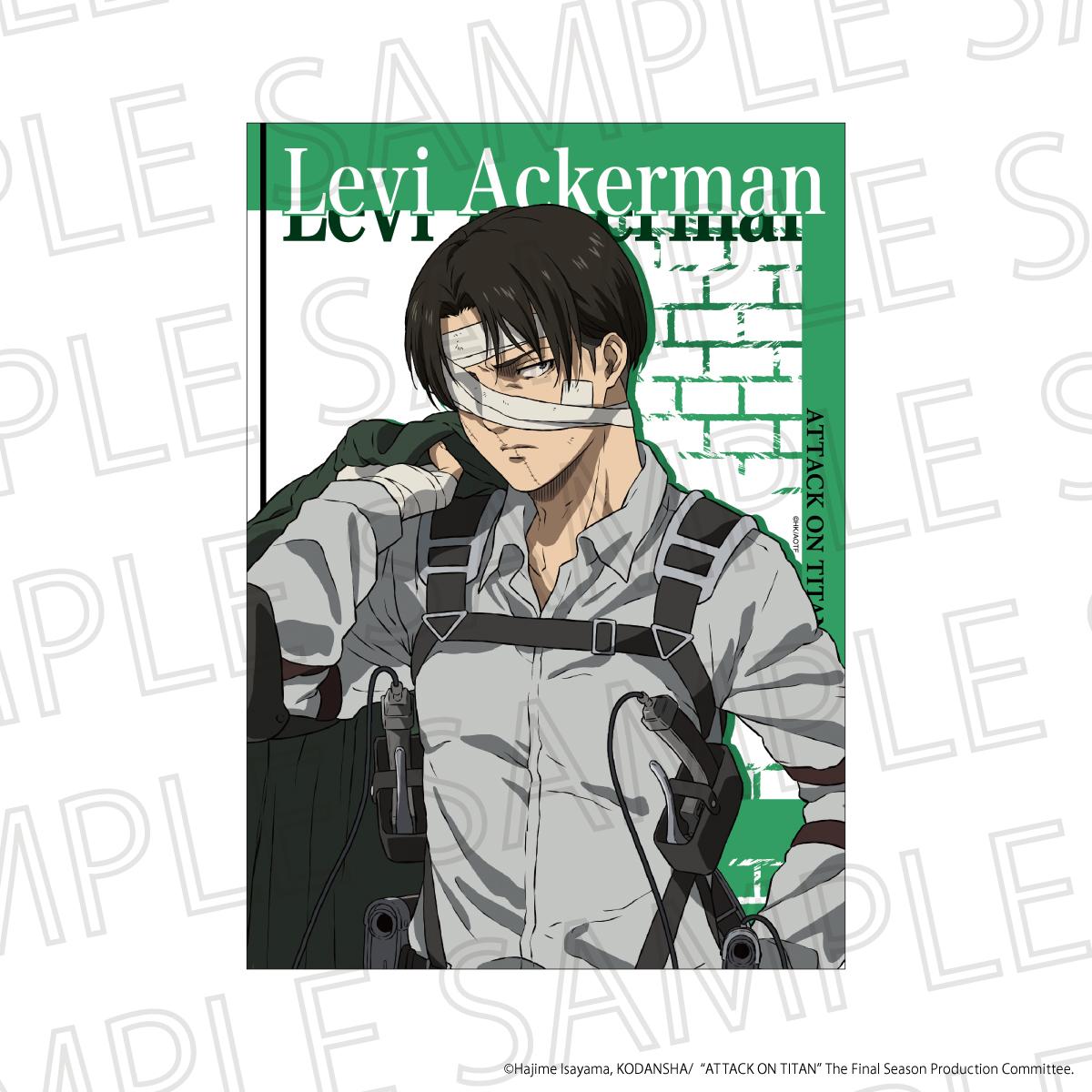 TV Anime "Attack on Titan" The Final SeasonBIG Clear Poster – Levi Ackerman