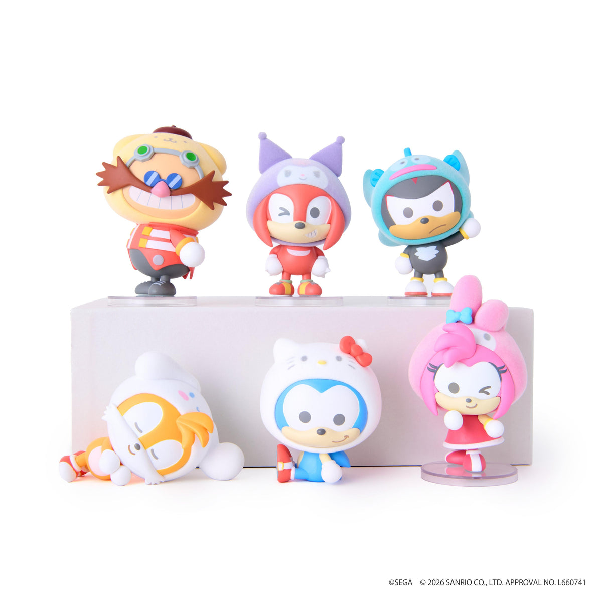 (Blind Box) SONIC&FRIENDS SANRIO FUWA FUWA FIGURE(RELAX)