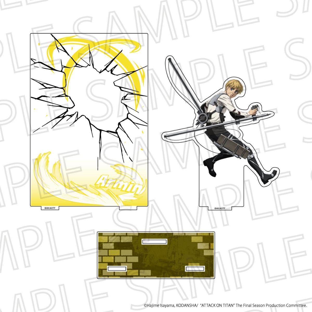 TV Anime "Attack on Titan" The Final SeasonAcrylic Battle Scene Diorama - Armin Arlert