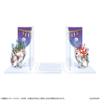 【Okami 20th Anniversary Reprint Art Project】Acrylic bookends -From Okami Special collection-