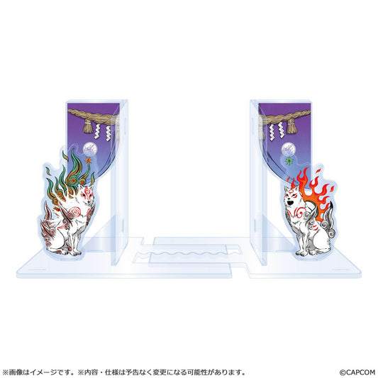 【Okami 20th Anniversary Reprint Art Project】Acrylic bookends -From Okami Special collection-