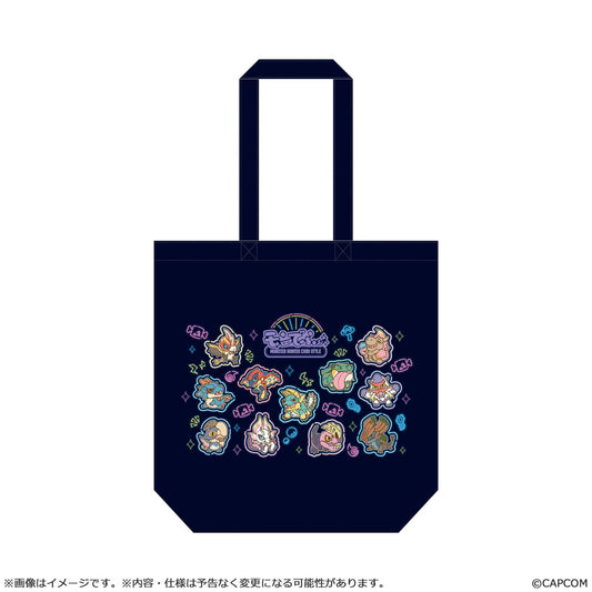 MONSTER HUNTER CHIBI STYLE Tote bag : Neon-Themed