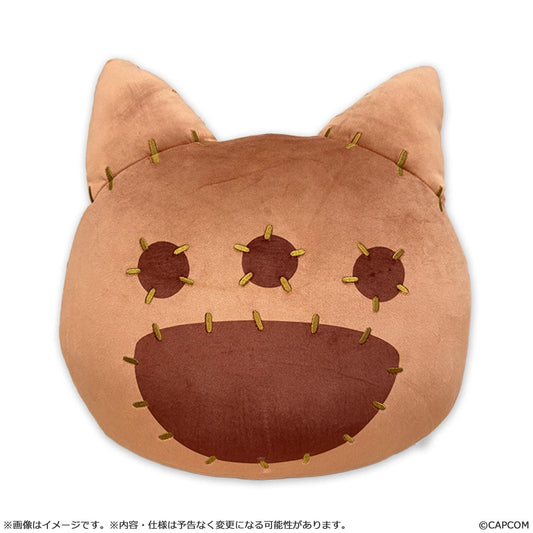 Monster Hunter Wilds cat shaped cushion
