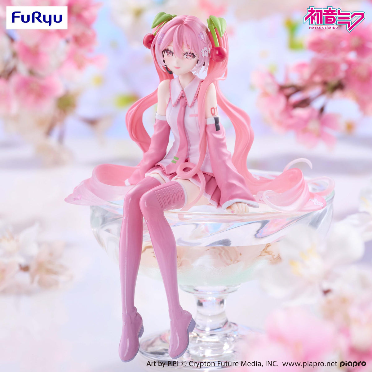 Hatsune Miku Noodle Stopper Figure -Sakura Miku 2026 Smile ver.-