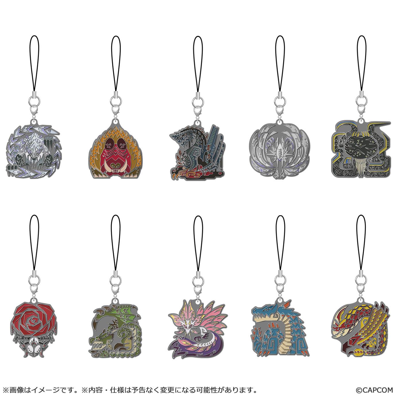 Monster Hunter Wilds Monster icon Metal Keychain Vol. 2