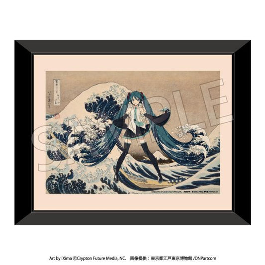 Hokusai Katsushika x Hatsune Miku Replicate Genga Thirty-six Views of Mount Fuji The Great Wave off Kanagawa (Rerun)