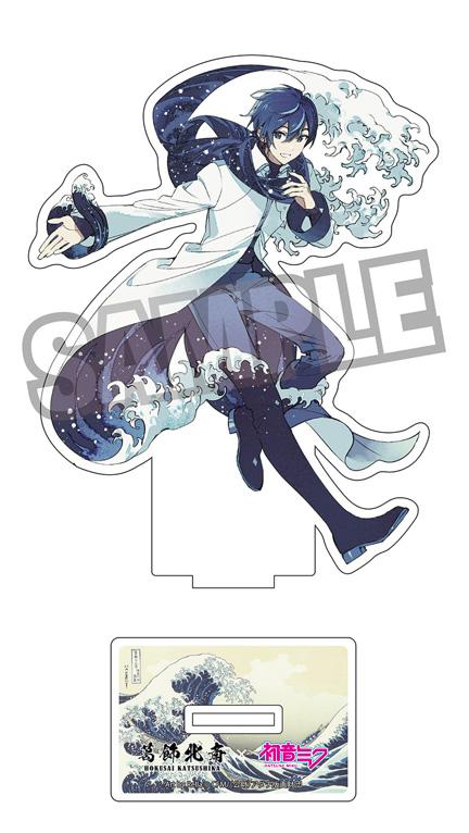 Hokusai Katsushika x Hatsune Miku by Rella Die-cut Acrylic Stand KAITO The Great Wave off Kanagawa