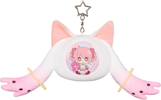 Puella Magi Madoka Magica the Movie -Rebellion- Fluffy Keychain Pinback Button Case