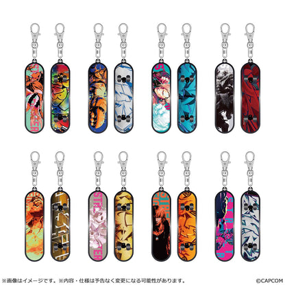 "Street Fighter 6" Finger Skateboard Key Chain Collection Vol. 1