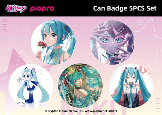 Can Badge 5PCS Setpiapro - Hatsune Miku B