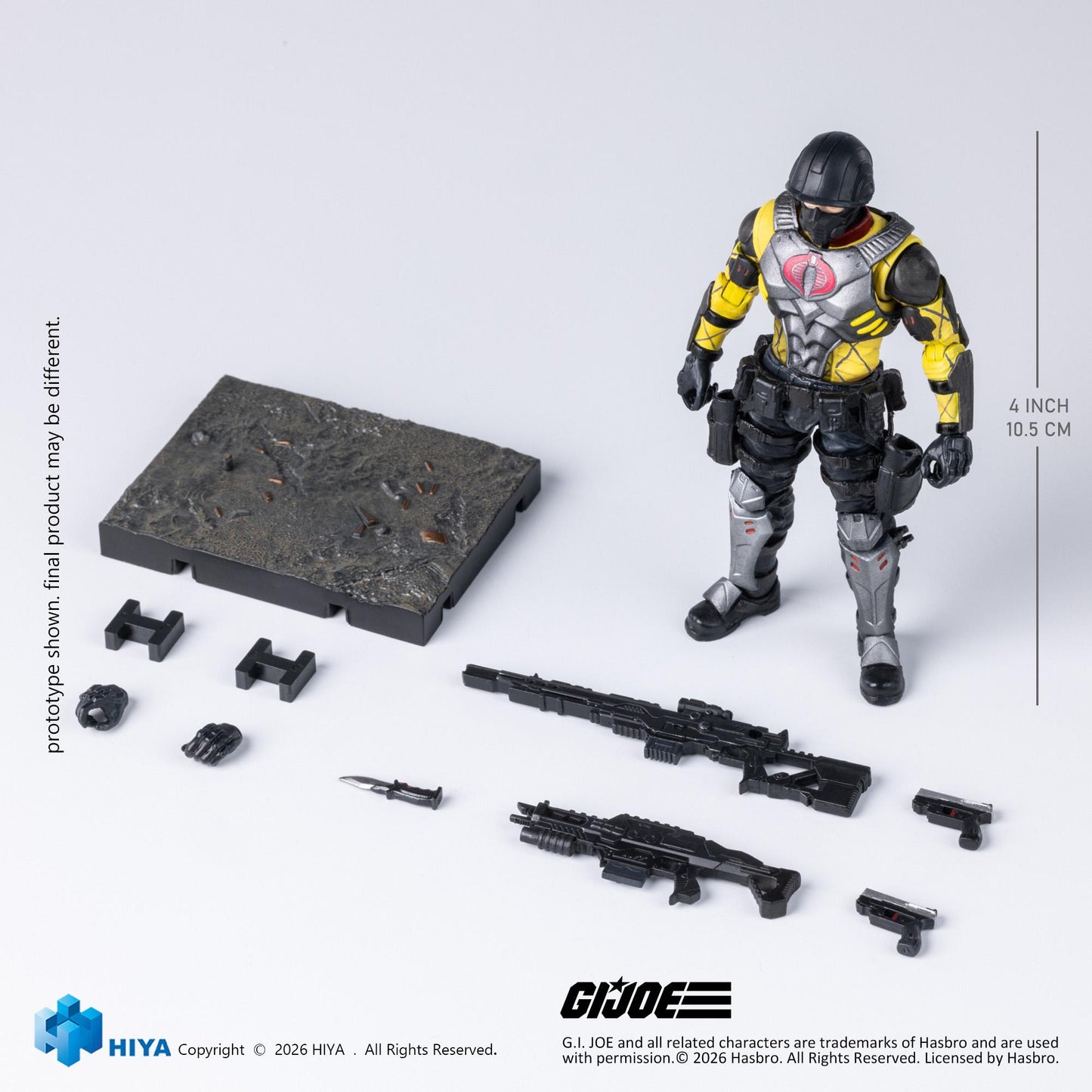 HIYA Exquisite Mini Series 1/18 Scale 4 Inch G.I.Joe Python Trooper Action Figure