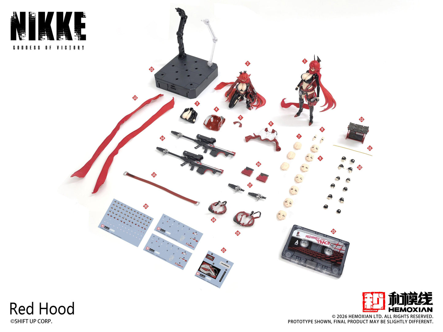 (Model Kits) GODDESS OF VICTORY: NIKKE Red Hood 1/12 Plastic Kit 1/12 Scale Plastic Model Kit